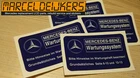 Mercedes Benz sticker maintenance system service sticker W201 W123 W124 W126 R129