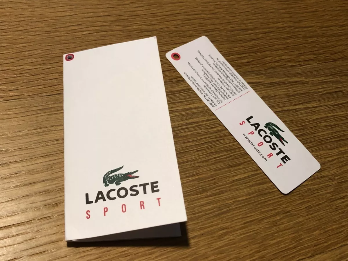 Lacoste Sport - Tag Sticker Label Etiquette - Item for Collectors