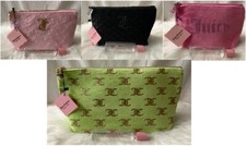 JUICY COUTURE Velour Travel Cosmetic Bags 4 DESIGNS TO CHOOSE FROM