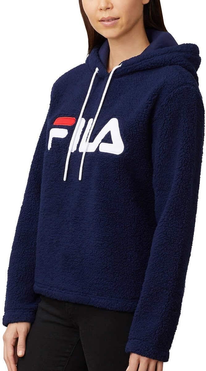 Fila Donna Caroline Sherpa Felpa con Cappuccio Pavone XXL (1003)
