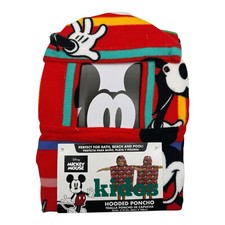 Mickey Mouse Peeking Hooded Poncho Beach Towel Bath By Disney