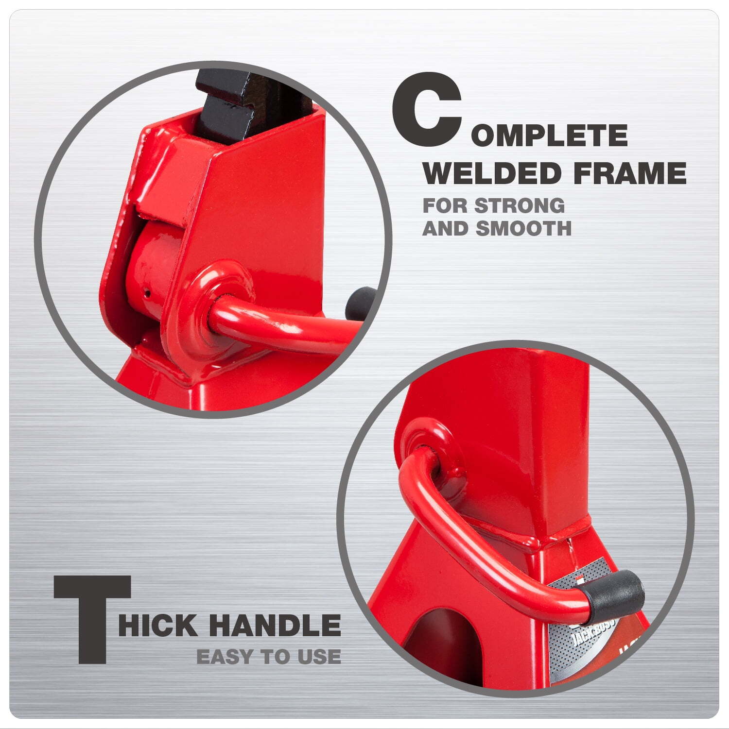 JACK BOSS Jack Stands 3 Ton Alloy Steel Car Jack Stand Adjustable