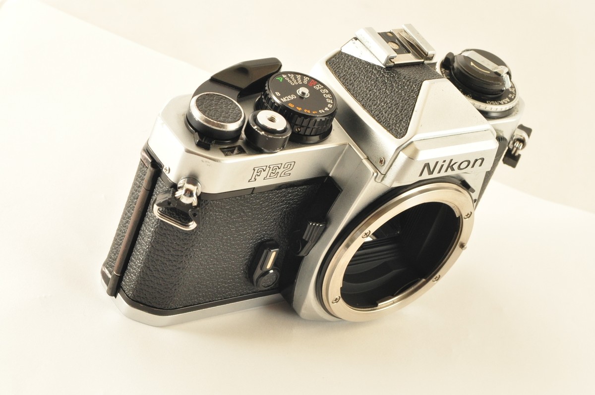 Nikon FE2 Silver SLR 35mm Film Camera Body w/ Strap From Nikon FE2 Silver SLR 35mm Film Camera Body w/ Strap From