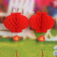 20X Lantern Tassel Hanging New Year Red Paper Lanterns Chinese Hang Party Decor