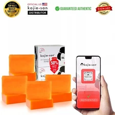 Kojie San Skin Lightening Kojic Acid Soap for Scars to All Skin Type 8 Bars 135g