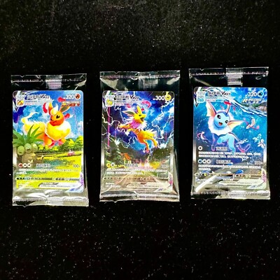 Pokemon TCG S-Chinese Jolteon Flareon Vaporeon Vmax CSHC-003 006