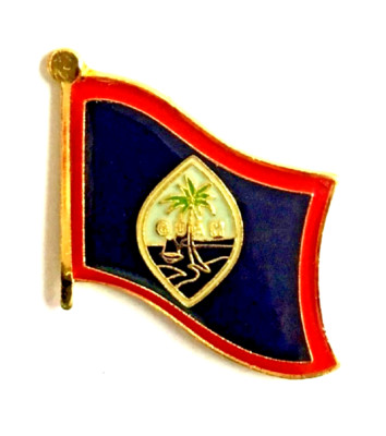 GUAM LAPEL FLAG PIN  - NEW