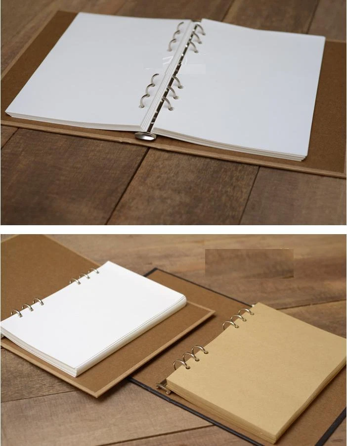 REFILL Page For 6-Ring Binder Burlap Hessian DIY Scrapbook