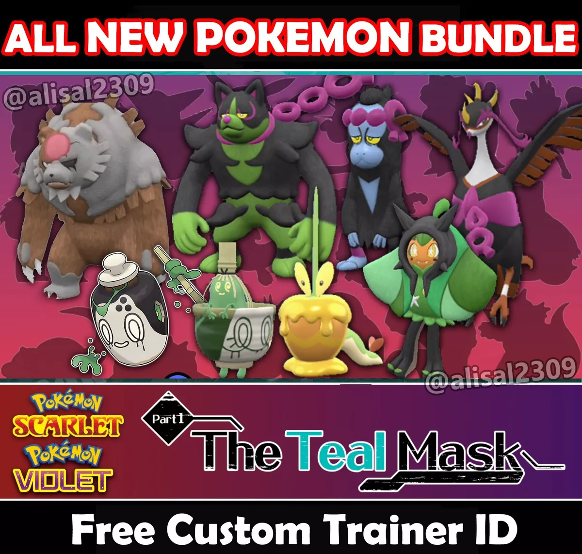 All New Shiny Forms in Pokemon Scarlet and Violet The Teal Mask