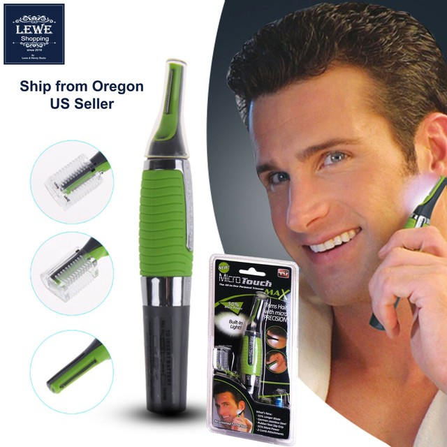 Micro Touch Max Personal Nose Ear Neck Eyebrow Hair Trimmer Groomer