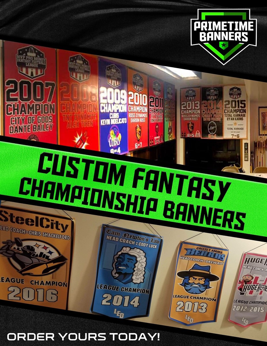 Custom Fantasy Football Championship Banner Choose Your Banner Size