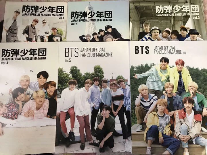 BTS FANCLUB MAGAZINE Vol.1 2 3 4 5 6 complete SET FC ARMY