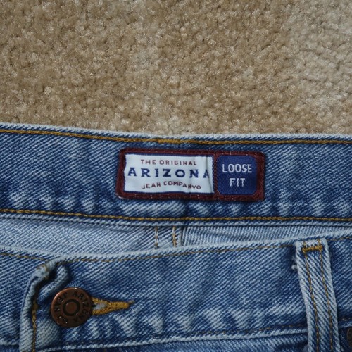 Vintage Arizona Loose Fit Denim Shorts Men's 40 Blue Denim - Picture 2 of 10