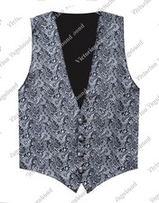 Victorian Vagabond Steampunk Gothic Western Brocade Men's Vest