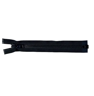 YKK Vislon No.10 Schwarz Offenes Ende 25.5cm Reißverschluss ( Vfol )