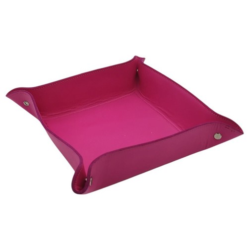 3tlg. Set Taschenleerer Magenta Echtlederbezug Handarbeit - SV010-3TLG MAGENTA - Bild 3 von 7