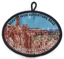 BSA UNPC Utah National Parks Council Beaver High Adventure Base 2017 camp patch