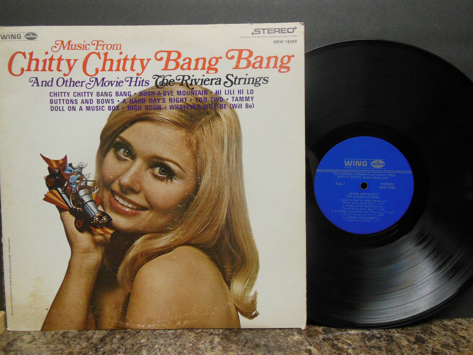 The Riviera Strings - Play Music From Chitty Chitty Bang Bang, 12" LP, Fair (D) 