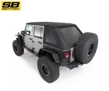 Smittybilt Bowless Combo Top w/ Tinted Windows For 07-18 Jeep Wrangler JK 4Door