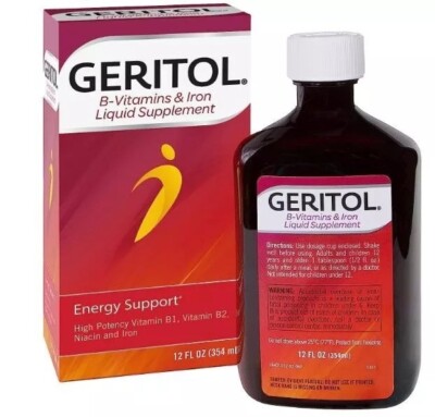 3 Pack Geritol Liquid B-Vitamins & Iron Supplement 3x12 oz Fast ShippinG