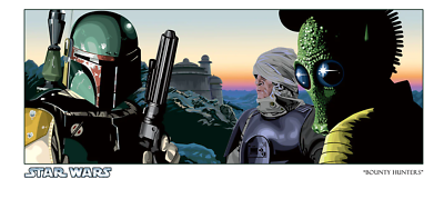 Star Wars Return of the Jedi Greedo Boba Fett Bounty Poster Print