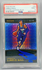 LAMELO BALL ROOKIE 2020-21 RECON FUTURE LEGENDS BLUE SP #  /99 PSA 9 Mint