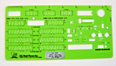 DESIGN TEMPLATE, FLUID POWER CIRCUITS, PNUEMATICS, I.S.I. FLUID POWER