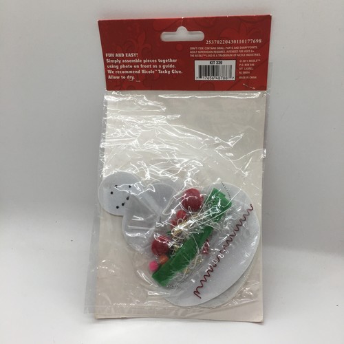 Vintage Nicole & Darice Set of 2 Christmas Snowman Craft Kits Sealed 2007 & 2011 - Picture 5 of 8
