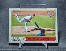 Ryne Nelson Rookie RC 2023 Topps Heritage Card #181 Arizona Diamondbacks
