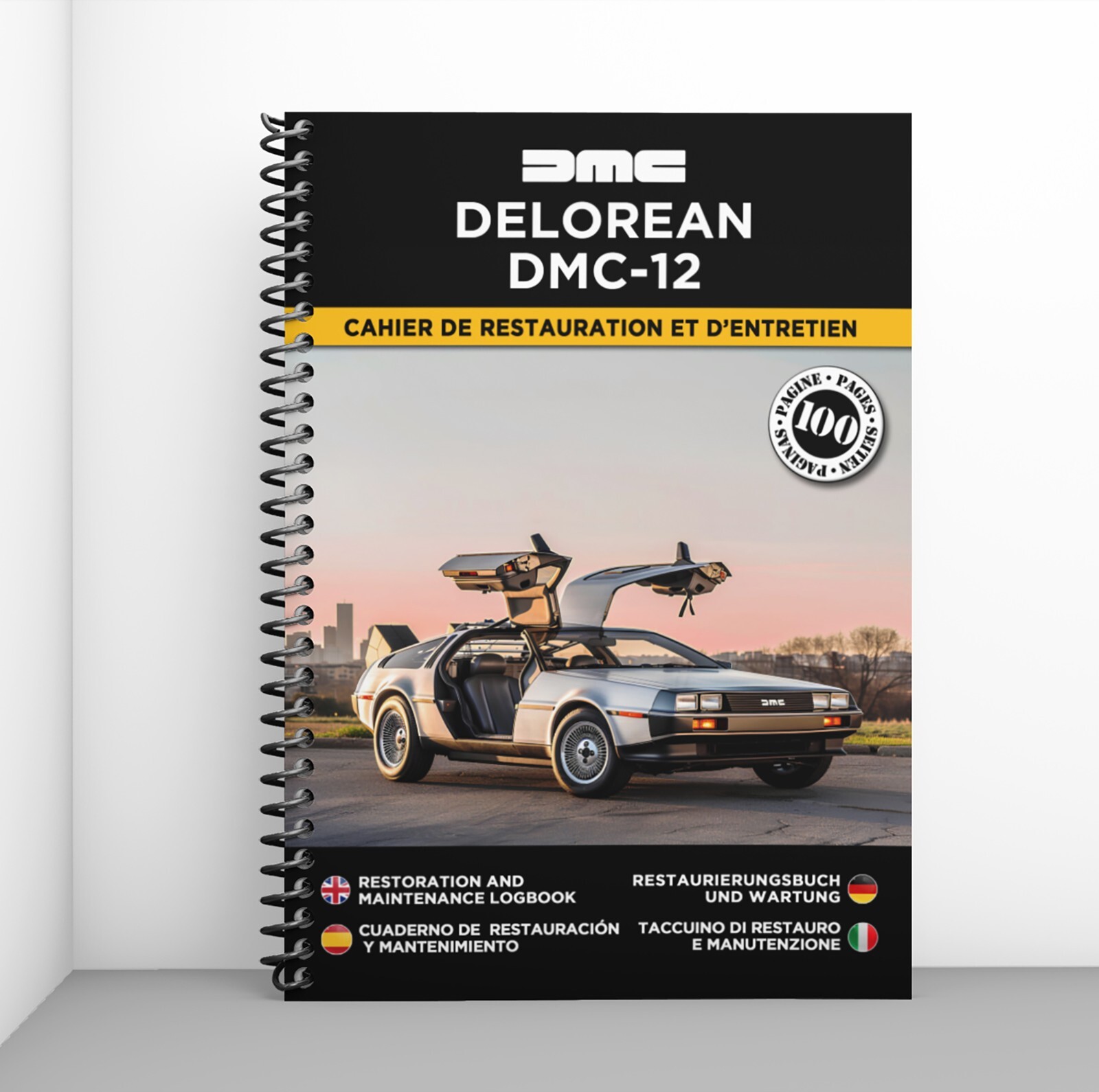DeLorean DMC-12 carnet de maintenance automobile idée cadeau idéale pour collectionneur et mécanicien