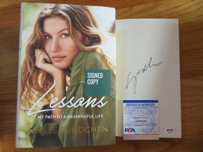GISELE BUNDCHEN signed LESSONS My Oath to a Meaningful