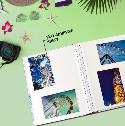 2 Pack of Photo Albums Self Adhesive Large Picture Book Modern Style Wiro Binder - Picture 42 of 88