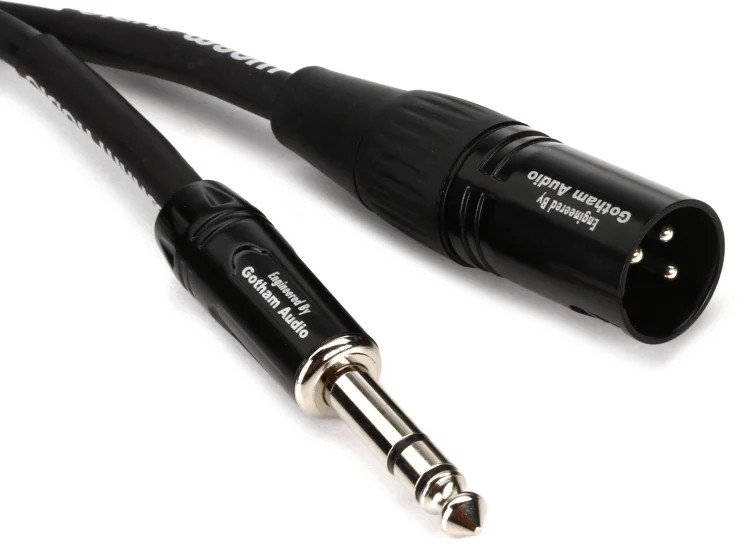 Warm Audio Pro Silver XLR Male to TRS Male Cable - 6-foot 3990₽