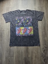 Rolling Stones Steel Wheels North American Tour 1989 Graphic T-Shirt Size XL