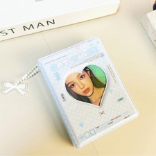 Cute Bow Photo Album 3 Inch Love Heart Hollow Picture Storage Case Kpop CardBook