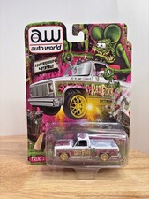 Auto World Rat Fink White/Hot Pink Pick-Up Truck Limited Run 4992 Sealed