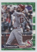 2019 Bowman Green 43/99 Matt Carpenter #74 0v7h