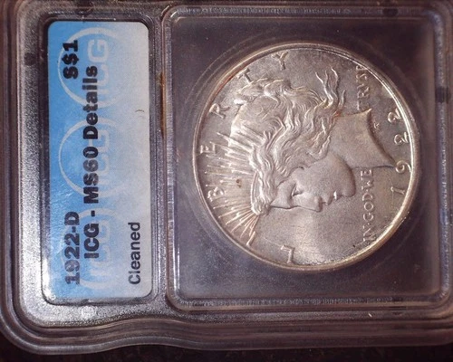 90% BULK SILVER, 1922-D Peace Dollar
