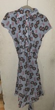 Anthropologie Porridge 90s Styled Floral Midi Dress Size M 100% Cotton