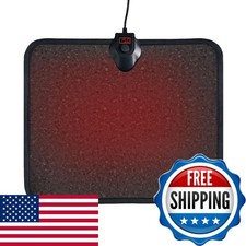 GoGlowGal HTXJDCH Heated Floor Mat Foot Warmer XL Black Granite