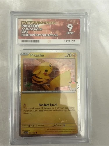 Pokémon TCG Pikachu Cosmo Holo 051 Ace 9 Mint