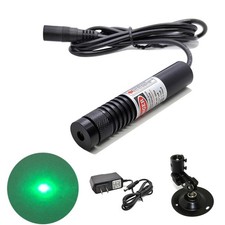 520nm 200mW Green Adjustable Dot Laser Light Module Locator Power Supply Holder