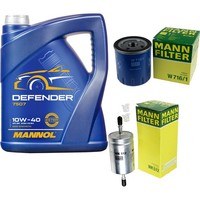 Mann Inspektionspaket 5L Mannol Defender 10W-40 FüR Peugeot Boxer Bus 2.0I