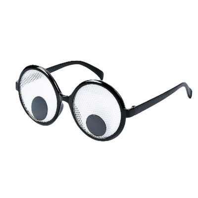 Funny WIGGLE GOOGLY EYES GLASSES Weird Photo Prop Party Gag Costume Accessory