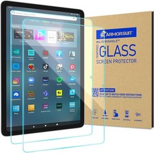 2 Pack Screen Protector for Fire Max 11 Tablet 2023 9H Tempered Glass Anti Scrat