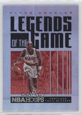 2020 Panini NBA Hoops Legends of the Game Silver /199 Clyde Drexler #32 HOF 16gy