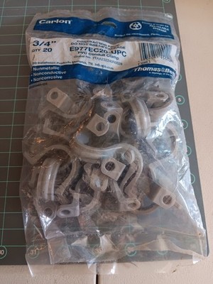 Thomas & Betts/Carlon Pack Of 20 Conduit Clamps E977EC20-UPC 3/4'' New In Bag