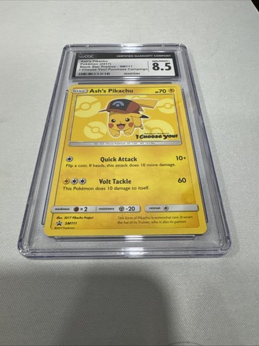 Ash's Pikachu graded CGC 8.5 for sale on eBay