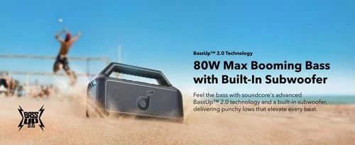 Anker Soundcore Boom 2 Portable Bluetooth Speaker | Black Open Box image 3