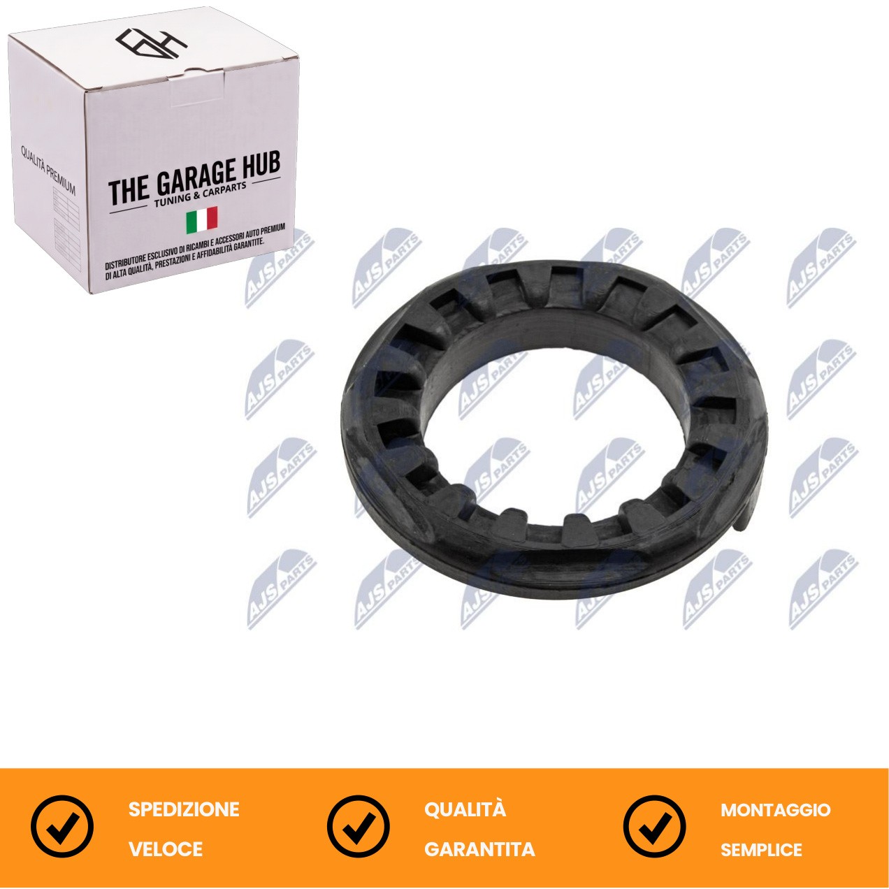 Piattello Reggimolla Posteriore con Fissaggi per Mazda 3 03- Cx-7 06- Ford - Immagine 1